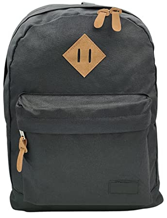 RAYLU PAPER Unisex Kinder Lässig Rucksack, Schwarz