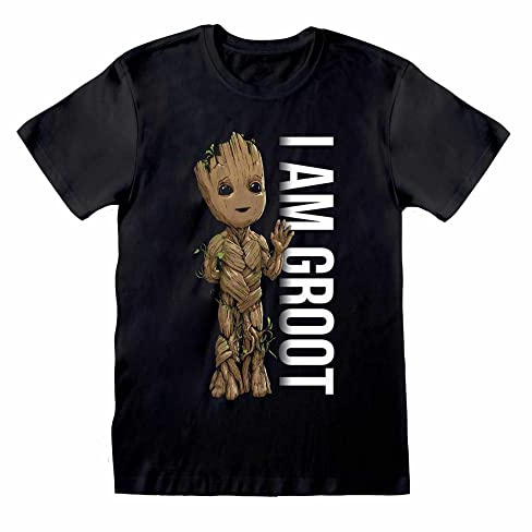 Heroes Inc. Unisex Guardians of The Galaxy I Am Groot T-Shirt (Pack of 1)