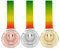 CREATCABIN 3pcs Award Metall Gold Silber Bronze Award Medaillen Mit Band, Olympic Style Winner Medals Place Medals Prize for Events Classrooms, Bürospiele Und Sport - 1. 2. 3. Platz