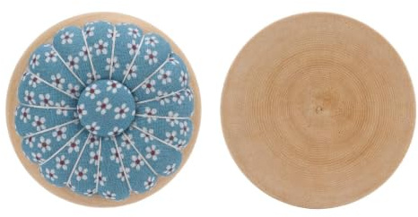 Nadelkissen, niedliche Nadelkissen zum Nähen, Holzsockel, Nadelkissen, runde Nadelkissen, Nadelkissen, Nähnadelhalter, Stifthalter, Nadelhalter, Nadelkissen Runde Nähkissen zum Nähen
