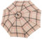 Doppler Regenschirm Stützschirm Gehhilfe Gehstock Fritzgriff check beige