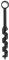Garosa Taladro de Supervivencia, Taladro Manual de Supervivencia Eye Auger, Taladro Manual de Madera Portátil para Mochila Bushcraft, Supervivencia para Acampar, Brocas de Taladro (25-230 mm)