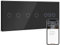 BSEED Smart ZigBee Schalter mit Vorhang Schalter, Doppel 2 Fach ZigBee Lichtschalter arbeitet mit Smart Life/Tuya, Google Home, Smart Home Alexa Lichtschalter unterputz Schwarz (Hub erforderlich)