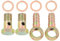MACHSWON 2 Sets Car Banjo Hose Barb Bolt Fittings 16mm Banjo Washer Metal for Car Motorcycle