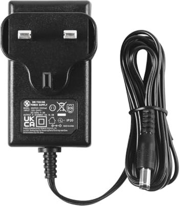 Security-01 9V 2A Power Supply Adapter, DC Jack Center Negative, Plug 5.5mm x 2.1mm, for Effects Pedals, Label Makers and more