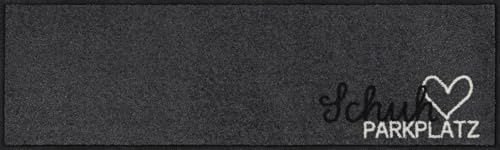 Salonloewe Minimatte Schuhparkplatz pur Silber I Schmutzfangmatte & Fußabtreter für Innen 30 x 100 cm