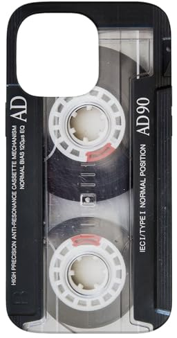 Vintage Musik Audio Kassette Retro 90er 80er 70er 60er Jahre Hülle für iPhone 14 Pro Max