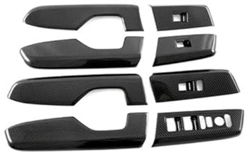 NOTEDI Fensterheber Schalter Taste Abdeckung Trim Lünette für CR-V CRV 2023 2024 Auto Türgriff Panels Pull Armlehne Schutz Trim Innen Zubehör