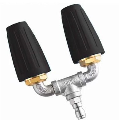 Ugello Turbo Rotante, Turbo Rotante Universale Per Idropulitrice 4000PSI Ugello Turbina A Doppia Testa A 360° Accessori Ugello Per Pistola Idropulitrice Con Connettore Rapido Da 1/4 Di Pollice
