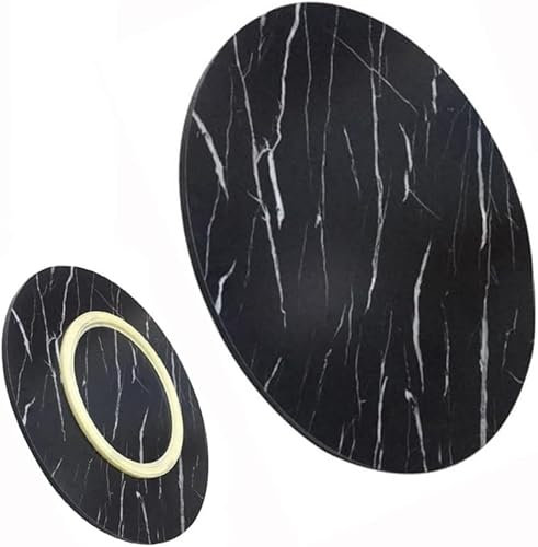 drehplatte für esstisch 70–90 cm runder Drehteller aus Marmor, Lazy Susan, 360° drehbar, Servierplatte, Esstisch, Drehtablett for Familienfeiern, Bankette und Hochzeiten, Geschenk for den Neubau(70cm)