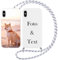 Yoedge Handykette Personalisierte Handyhülle für iPhone XS Max Weiß Hülle mit Band Kordel 6,5, Selbst Gestalten/personalisiert mit Foto Bild Text Individuelle Partner Schutzhülle Cover