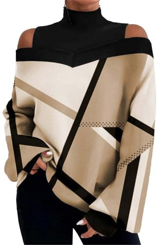 Maglia Donna Manica Lunga Top Elegante Maglietta Curvy Scollo a V Camicia Taglie Forti Geometrica Tinta Unita Blusa Morbida Leggera T Shirt Magliette Casual Ufficio Maglie Y2k Regali Economici