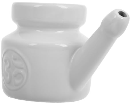 Keramik Nasenspülkanne für Nasenspülung Weiß 350ml