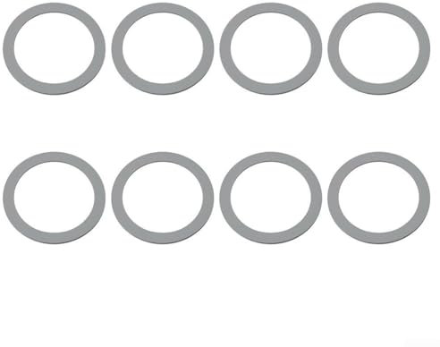 Eawfgtuw Blender Replacement Parts 8-Pack Grey Rubber Gaskets 6.5cm Diameter Hard-Wearing Kitchen Appliance Accessories for Improved Blending