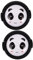 OSALADI Schutzkappe Für Das Objektiv An Den Seiten 2 Stück Universelles 52-mm-kameraobjektiv Panda-Design Einfaches Anbringen/Für Mehr
