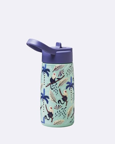 chic.mic Bioloco Plant Tiny Travel Bottle - Vaso infantil con tapa (monkey forest)