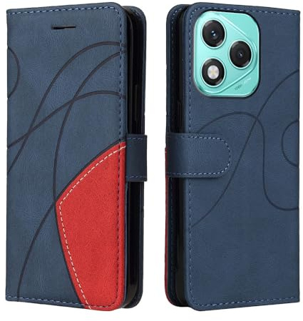 XINNI Cover Protettiva per Honor 400 Lite Case, retrò Cellulare Custodia Libro Antiurto in Flip Pelle PU/TPU, Portafoglio Flip Magnetica, Blu