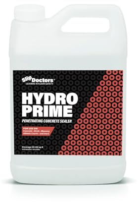 Hydro Prime - Moisture Barrier and Penetrating Sealer for Concrete & Masonry Floors - Primer for Long-Lasting Paint & Coating Protection (1 Gallon)