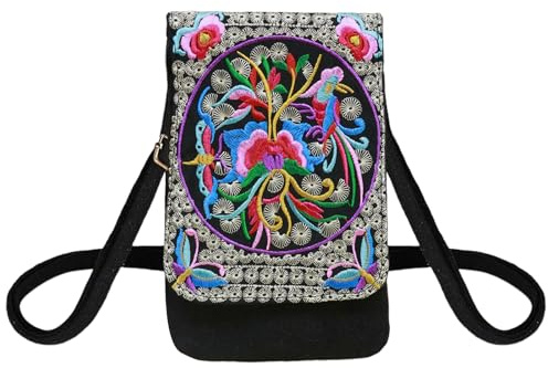 GUSXPPD Petit Sacoche Telephone Portable Femmes, Mini Cuir Crossbody Sac de Téléphone, Sac Téléphone, Petit Sacoche Bandouliere, Pochette Portable Bandouliè