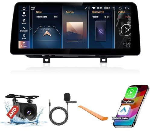 12.3 Octa Core 8G+64G Coche CarPlay Android Auto Navegación Android Estéreo para BMW 2 Series Active Tourer F22 F45 13-16 GPS Pantalla táctil Headunit Radio Display IPS Tablet Reproductor Multimedia