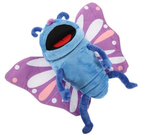 Sosoport Plüsch-handpuppe Schmetterling Für Geschichtenerzählen Junge Mädchen Interaktiv Ausgestopfte Kleine Cartoon Fingerpuppen Spielzeug