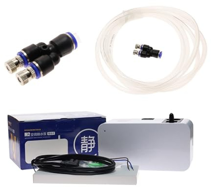 kvcccss Bomba De Drenaje De Condensado For Aire Acondicionado Automática Ultra Silenciosa De 100V-240V con Boquilla De Pulverización Y Tuberías De Agua(M2)