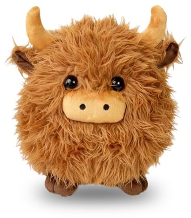 LUMIREX Highland Cow Kuscheltiere 20cm, Langhaarige Hochlandrind Plüschtier