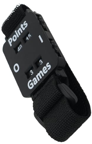 DOITOOL Tragbarer Padel Punktezähler für Präzises Score Tracking mit Verstellbarem Armband und Wetterfestem Pla Material Beim Tennis und Cricket im Outdoor Training