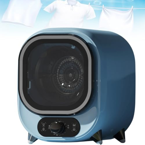 Sjyclaviger WäSchetrockner Kondenstrockner, Kleiner WäSchetrockner, Dreidimensionale Warmluftzirkulation Um 360°, 60℃ Konstante Temperatur, FüR Den Einsatz Auf Der Arbeitsplatte Oder Blue-B