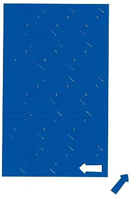 MAUL Magnetsymbole Pfeil 30 Stück | Kleine Magnete für Planer, Kalender und Whiteboards | Magnet 1x2 cm für Büro, Küche und Werkstatt | Vielseitig und flexibel einsetzbar | Blau