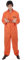 Mens Prisoner Convict Costume Orange X Large