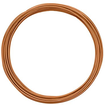 Vaessen Creative 24241-010 Aludraht Schmuck, Biegsam, Aluminium, orange, 1,5 mm x 5 m