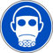 H.Klar Schild PVC Atemschutz benutzen nach ISO 7010 ISO-M017 200mm