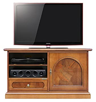 Arteferretto Made in Italy TV Schrank Wurzelholz 1 Tür
