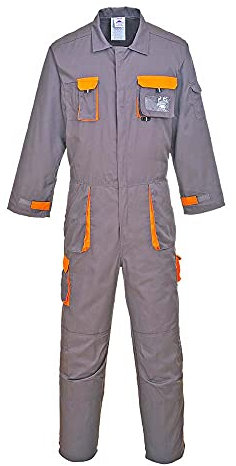 Portwest Portwest Texo Kontrast Overall, Größe: XXL, Farbe: Grau, TX15GRRXXL