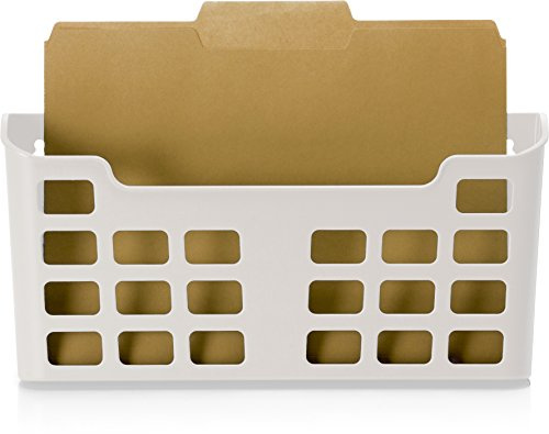 Officemate MagnetPlus Magnetische Aktenmappe in Briefgröße, Kunststoff, weiß (92543), 6,4 x 34,6 x 17,6 cm, cremefarben