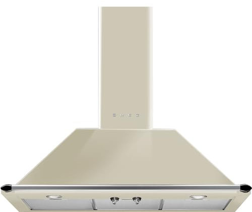 Smeg KT90PE De pared Crema de color 788m³/h A - Campana (788 m³/h, Canalizado/Recirculación, A, A, C, 63 dB)