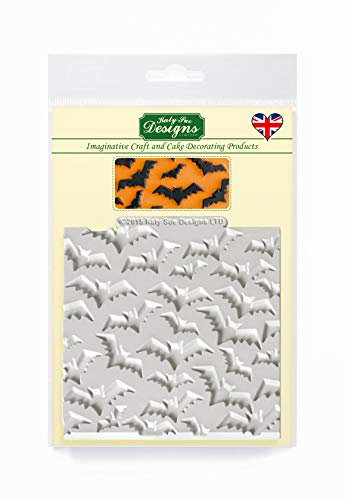 The Bat Mat Silicone Mould for Halloween Cake Decorating, Crafts, Cupcakes, Sugarcraft, Candies, Chocolate, Card Making and Clay, Food Safe Approved, Made in The UK