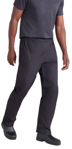 Mountain Warehouse Downpour Mens Waterproof Trousers - Taped Seams & IsoDry Half Leg Zip Overtrousers - Spring Summer, Walking, Outdoors & Camping