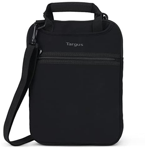 Targus 11.6-12 inch Laptop Case Vertical Messenger Bag or Tablet Carrying Case Travel Laptop Bag with Hideaway Handles, Cross Shoulder Strap Convertible Sleeve/Shoulder Bag Design, Black (TSS912)