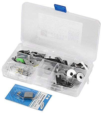 17pcs Pieds-de-biche machine à coudre industrielle kit multifonctionnel pour Pied de pièces presseur pression pied accessoires et cas