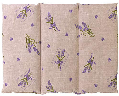 GIRAFFENLAND Leinsamenkissen groß 40x30cm - 3-Kammer - Landhausstil Romantik - Wärmekissen - Körnerkissen