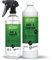 bio-chem Bad- und Sanitärreiniger - 750 ml Sprühflasche + 1000 ml Nachfüllflasche - Badreiniger Spray, WC-Reiniger, Kalkentferner mit Lotuseffekt, Kalkreiniger für Bad, Dusche