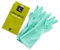ecoLiving Natural Latex Rubber Gloves – NO Plastic Rubber Household Gloves - Dishwashing Reusable Gloves -Kitchen Cleaning Gloves - Comfortable Wash Gloves Vegan & Biodegradable (Small, Green)