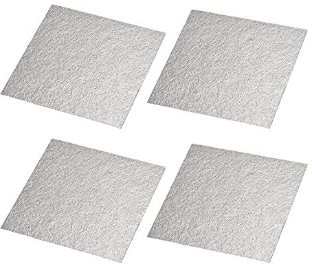 sourcing map Microwave Oven Waveguide Cover Mica Plate Sheet Insulation Square Board Repairing Kit 4.3 x 4.3 Inch 4pcs