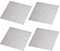 sourcing map Microwave Oven Waveguide Cover Mica Plate Sheet Insulation Square Board Repairing Kit 4.3 x 4.3 Inch 4pcs