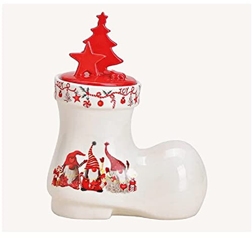 Wurm Keksdose Vorratsdose Stiefel Weihnachtsdose 18x21 cm Weihnachtsdeko