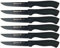 Quttin Dark Set 6 Couteaux Chulélétiers 11 cm
