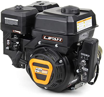 Wiltec LIFAN KP230E Moteur essence – 415 x 380 x 380 mm – 4,8 kW (6,5 CV) – 223 ccm – 4 temps, 3,6 L, 19,05 mm – OHV, 9,5:1 – Monocylindre Lanceur électrique – pour Plaque vibrante et Engin Chantier