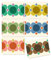 Orla Kiely Set of 6 Placemats Atomic Flower Design Gift Boxed